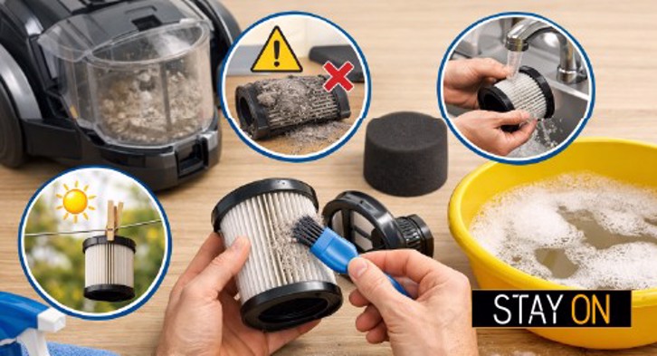 Come pulire il filtro dell'aspirapolvere